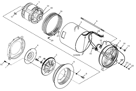 Alternator Diagram and Parts List for 0049910 (3993557 - 4344004)(2006) Generac Generator