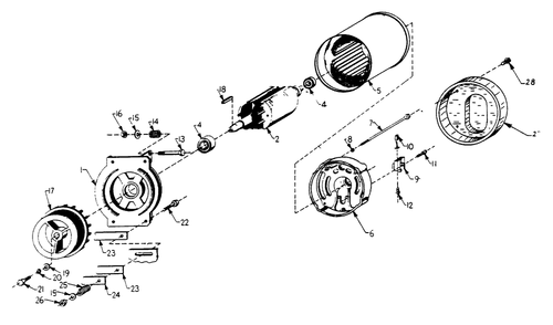 Alternator Diagram and Parts List for 5697-4  Generac Generator