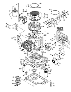Engine Parts Diagram and Parts List for 6206-5  Generac Generator