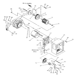 Generator (Brushless Excited - 2.4l) Diagram and Parts List for 4107-2  Generac Generator