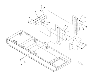 Center Lift Diagram and Parts List for 4064-0  Generac Generator