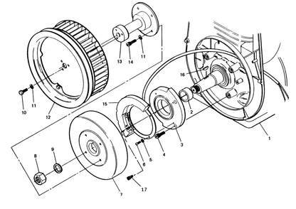 Part Location Diagram of 45839 Generac Support-Dc Alternator