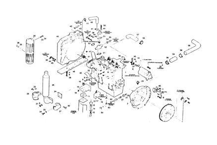 Engine Accessories (Right Hand Side) Diagram and Parts List for 1008-D  Generac Welder