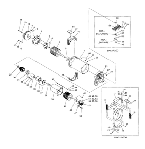 Alternator Diagram and Parts List for 4589-0  Generac Generator