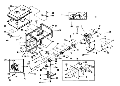 Generator 3w741a Diagram and Parts List for 3W741A (9580-0)(9580-0) Generac Generator