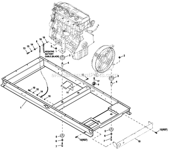 Ev Base Frame G2.4l C2 Diagram and Parts List for RG03824KNAX (9610470)(2015) Generac Generator