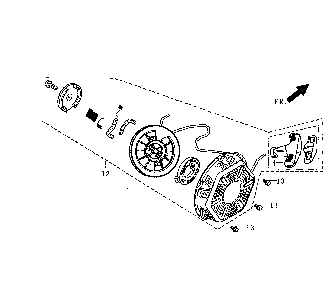 Starter Diagram and Parts List for GP5500-5939-4  Generac Generator