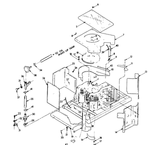 Engine Enclosure Diagram and Parts List for 9008-6  Generac Generator
