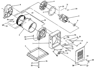 Generator (Part 2) Diagram and Parts List for 9564-0  Generac Generator