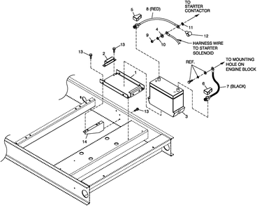 Battery 6.8l Cpl Diagram and Parts List for HT07068AVAX (8338617)(2013) Generac Generator
