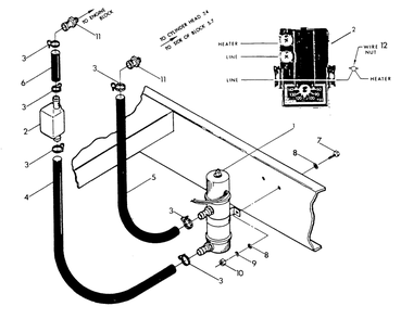 Engine Coolant Heater Diagram and Parts List for 9303-2  Generac Generator