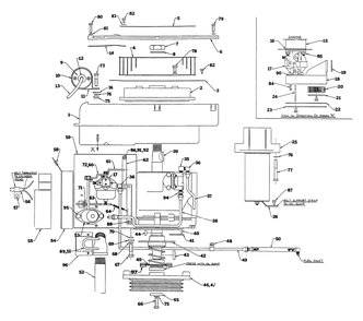 Engine Accessories Diagram and Parts List for 5697-4  Generac Generator