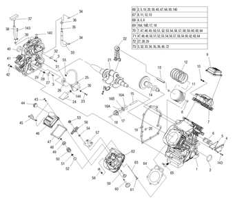 Engine 3 Diagram and Parts List for 0046753 (3981591 - 5694397)(2014) Generac Generator