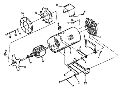 A-C Generator No. 78969 Diagram and Parts List for T2411 (5501-1)(5501-1) Generac Generator