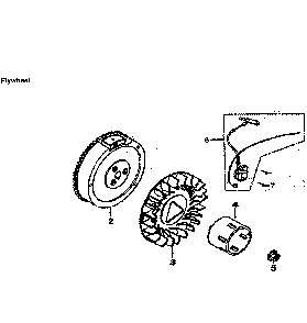 Flywheel Diagram and Parts List for 5941-2  Generac Generator