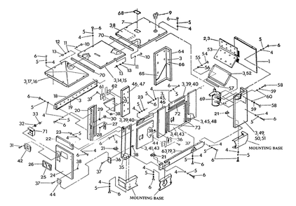 Compartment Diagram and Parts List for 9336-4  Generac Generator