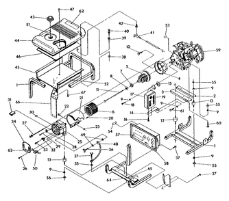Cradle And Generator Diagram and Parts List for 9903-0 (Rev 0)(1994-12) Generac Generator