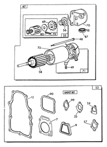 V-Twin Engine Iii Diagram and Parts List for 9843-2  Generac Generator