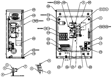 Av Xfer Switch 100a 1.5 Diagram and Parts List for 0052280 (4338592 - 4338602)(2006) Generac Generator