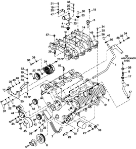 Ev Engine Common Parts Lh 4.6l G3 Diagram and Parts List for CT08046ANSN (3507V24654)(2007) Generac Generator