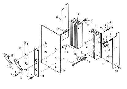 Diode Plate Diagram and Parts List for 8248-1  Generac Welder