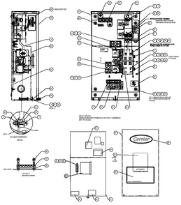 Transfer Switch Assembly Diagram and Parts List for 0052150 (4005V04485)(2005) Generac Generator
