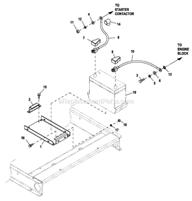 Ev Batt Acsry 5.4l G3 W/O Batt Diagram and Parts List for HT04554JNAX (8723681)(2014) Generac Generator
