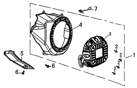 Starter Diagram and Parts List for 0059451 (7442620A - 8094139A)(2013) Generac Generator
