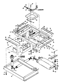 Mounting Base Diagram and Parts List for 6246-6  Generac Generator