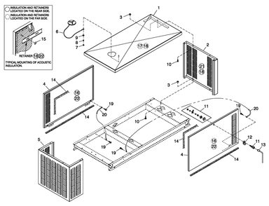Enclosure C1 Cpl Diagram and Parts List for 0053990 (4797358 - 4804754)(2007) Generac Generator