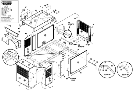 Ev Enclosure C2 Diagram and Parts List for HT03524ANAX (6264224 - 7043664)(2012) Generac Generator