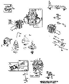 V-twin engine Diagram and Parts List for 9067-0  Generac Generator