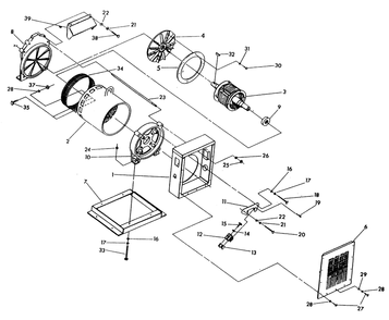 Generator Diagram and Parts List for 9739-1  Generac Generator