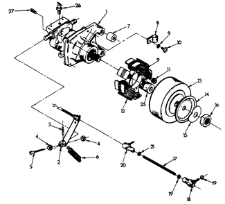 Governor/Stator Assembly Diagram and Parts List for 9146-0  Generac Generator
