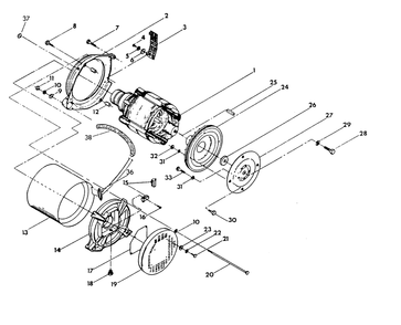 Generator Diagram and Parts List for 9351-0  Generac Generator