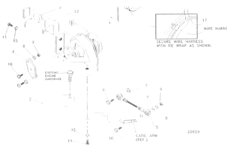 Part Location Diagram of 98598A Generac Connector Interface Assembly