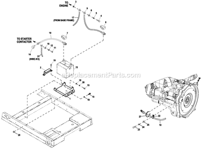 Ev Battery Acsry C2 Diagram and Parts List for RG03824KNAX (9610470)(2015) Generac Generator