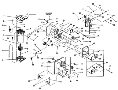 Alternator And Panel Diagram and Parts List for 0919-1  Generac Generator
