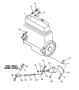 Turbocharger Engine Common Parts Diagram and Parts List for 9336-0  Generac Generator