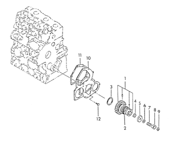 Oil Pump Components Diagram and Parts List for 9510-0  Generac Generator