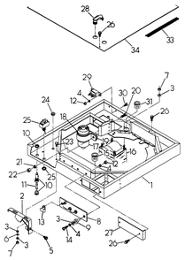Blower Shroud Diagram and Parts List for 6208-1  Generac Generator