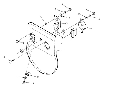Receptacle Panel (10/95) Diagram and Parts List for HD3000 (9092-1)(9092-1) Generac Generator