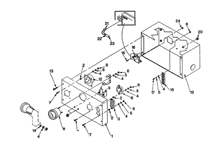 Control Panel Diagram and Parts List for 9651-0  Generac Generator