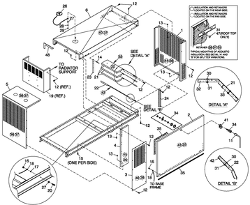 Enclosure C4 Diagram and Parts List for QT06030ANSN (4933848 - 4981337)(2008) Generac Generator
