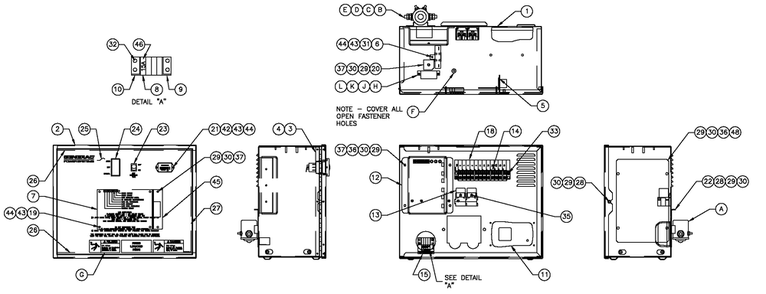 R-200 3600 Epm 1.6l Diagram and Parts List for 0053363 (4786586)(2007) Generac Generator