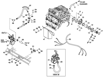 Ev Fuel Sys Lpv 4.2l G3 Tele Diagram and Parts List for 0057091 (5304977)(2009) Generac Generator