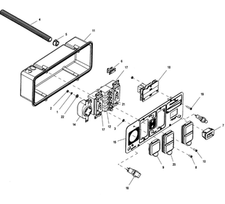 Control Panel Diagram and Parts List for XG8000E-5747-3  Generac Generator