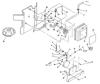 Carburetor Diagram and Parts List for 9734-1  Generac Generator