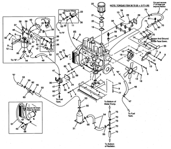 Part Location Diagram of A3485 Generac Bracket, Fuel Pump