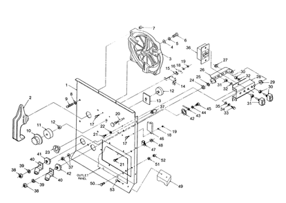 Part Location Diagram of 56972 Generac Circuit Breaker - 40a.